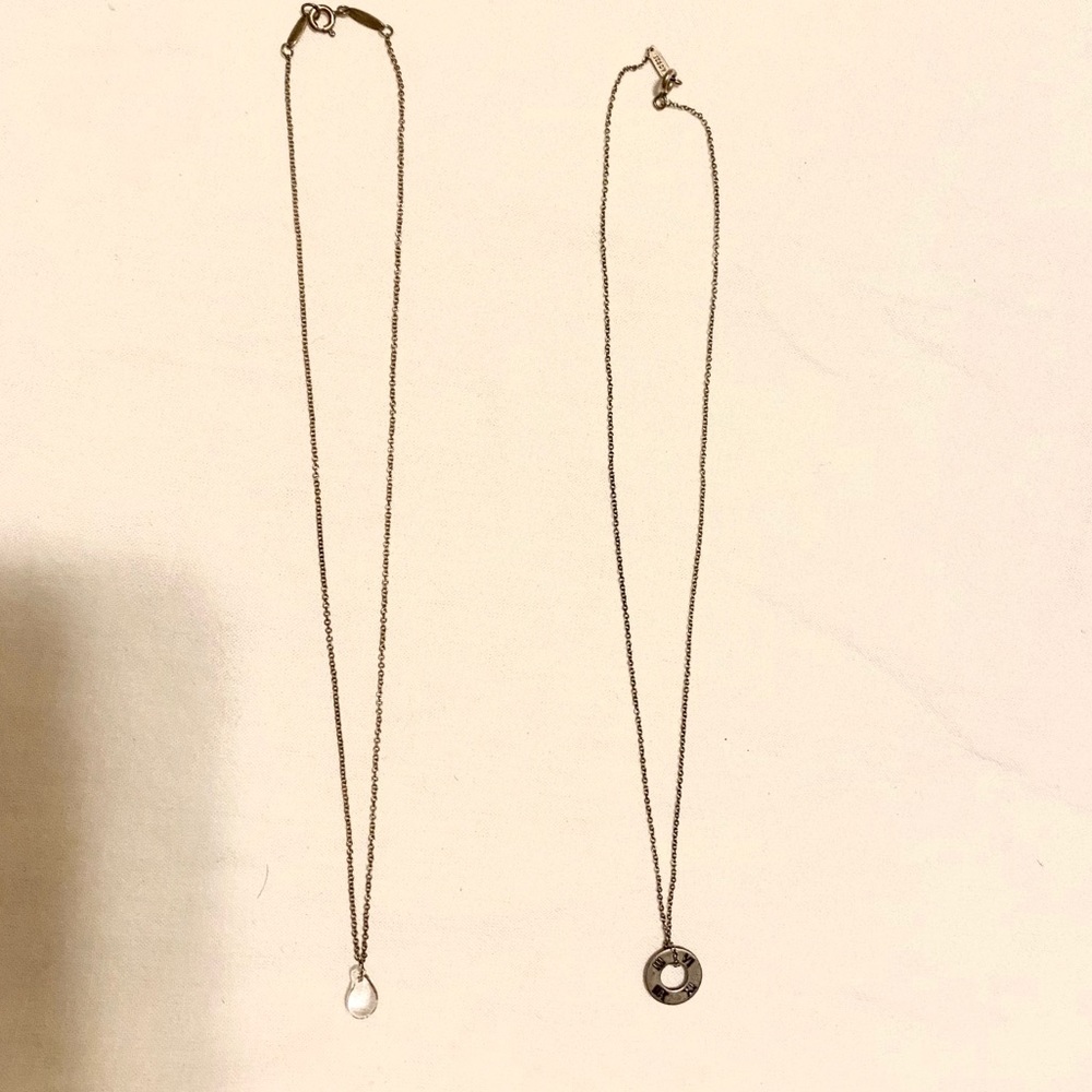 Tiffany Tear Drop and Atlas Necklaces